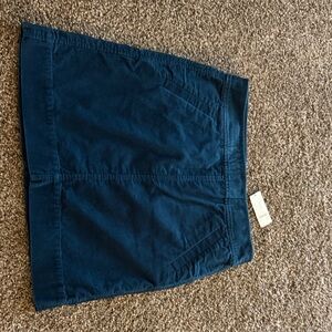 LOFT teal blue Midi Skirt with Pockets